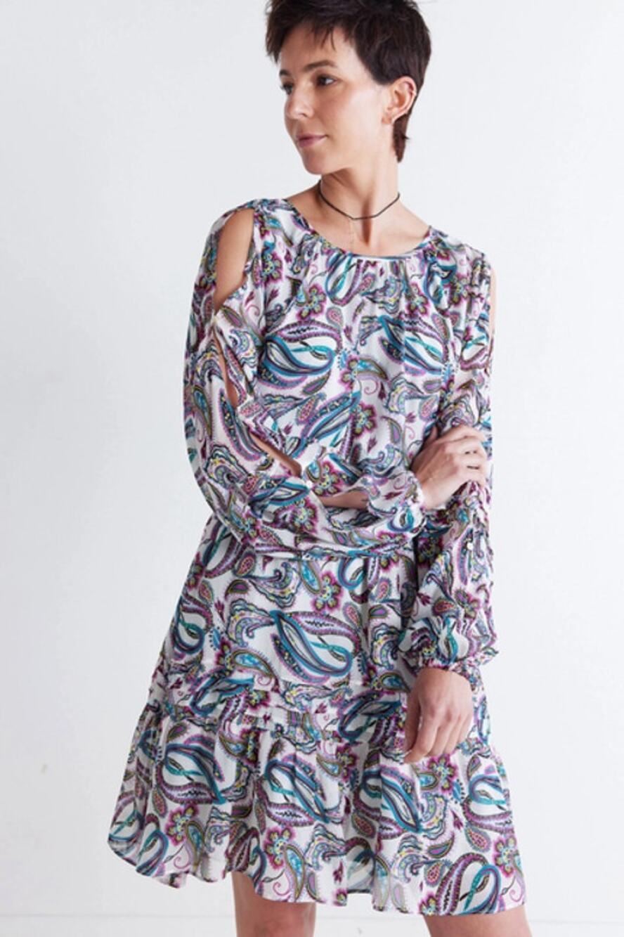 Ruti The Reflection Dress Pink Paisley Size XL NWT